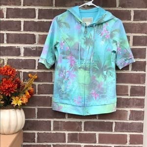 Green Tea tropical theme hoodie